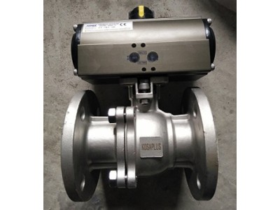 Van Bi Lắp Bích Điều Khiển Khí Nén - Van Bi Gang/Inox Tự Động