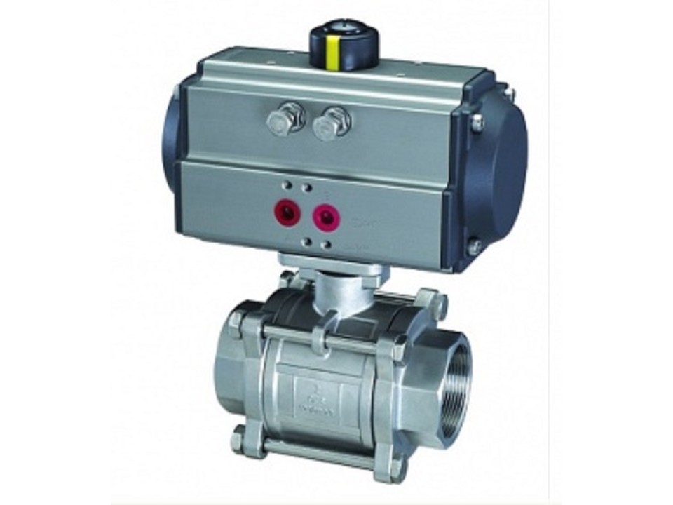 Van Bi Điều Khiển Khí Nén Inox 304 Lắp Ren image