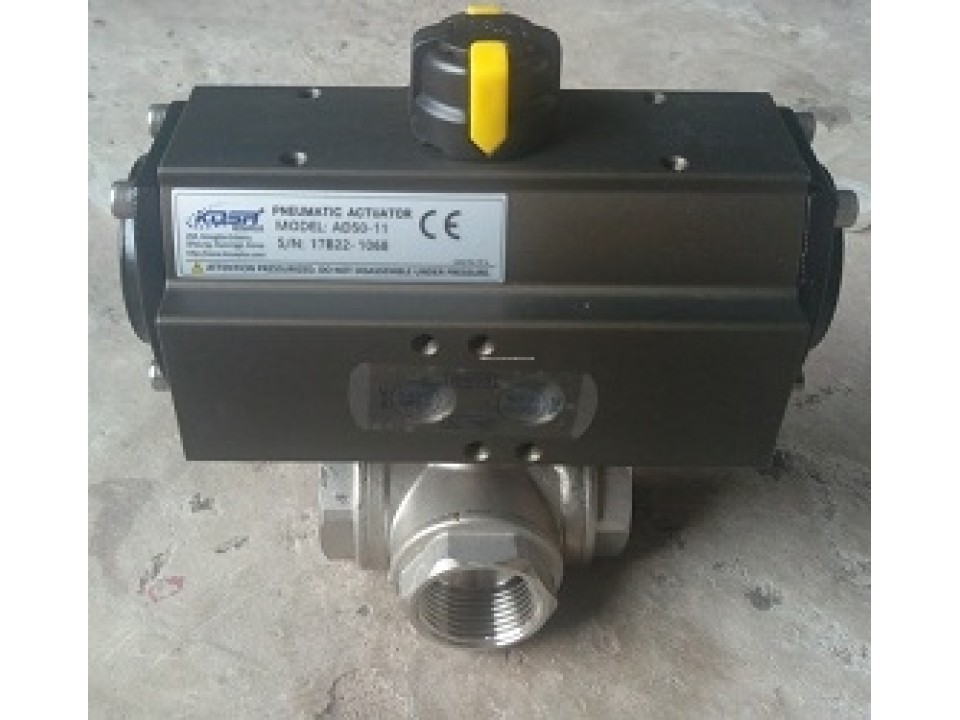 Van Bi 3 Ngã Điều Khiển Khí Nén Hàn Quốc image