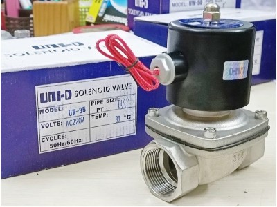 Van Bi Điện Từ Inox 304, Kết Nối Ren, 16Bar
