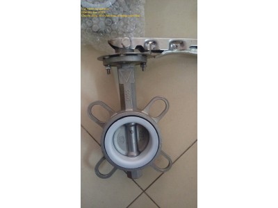  Van Bướm Inox 304 Điều Khiển Bằng Tay