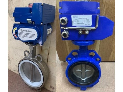  Van Bướm Điện Điều Khiển Tự Động, Chất Liệu Gang, Kích Thước Đa Dạng
