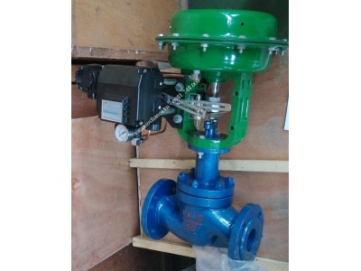 Van Cầu Gang Điều Khiển Khí Nén PN16, Kết Nối Mặt Bích