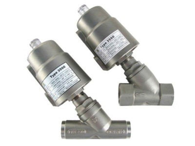  Van Xiên Khí Nén Inox 304 Lắp Bích, Chịu Áp Lực Cao